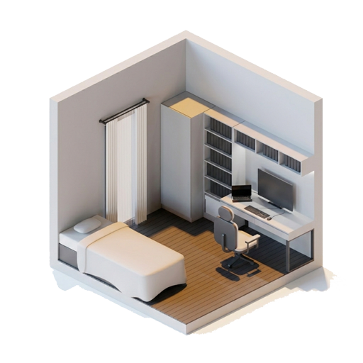 distribución de muebles