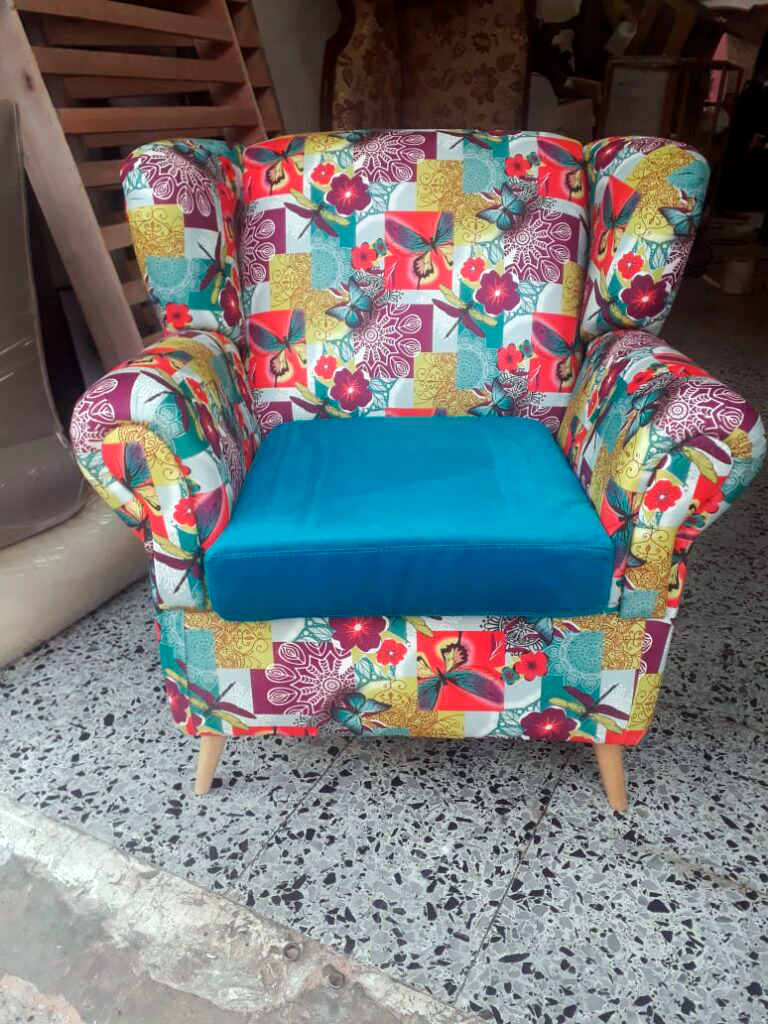 Silla de tapizado en colores personalizados